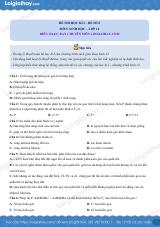 Đề số 8 - Đề kiểm tra học kì 1 - Sinh học 12